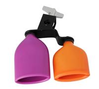 Kisangel Blocco Bicolore Medio per Batteria con Campanaccio e Basso Accessorio Percussioni per Set di Tamburi Leggero e Compatto