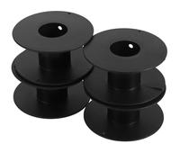 Kisangel Bobina per Prolunga Plastica Nera Set 4 Pezzi Avvolgicavo Elettrico Leggero Portatile Contenitore Multifunzionale per Gestione e Conservazione Cavi Elettrici da Esterno