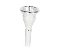 Kisangel Bocchino Tuba in Ottone Cnc Placcato Argento Accessorio Strumento Musicale per Studenti e Professionisti Design Integrato con Superficie Liscia e Tenuta Aria Ottimale