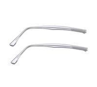 Kisangel Braccia Occhiali in Metallo Resistenti e Leggeri Accessori per Sostituzione Gambe Montature Design Ergonomico per Uomo e Donna Facili da Installare Grigio Nebbia