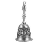 Kisangel Campanella Mano in Metallo Stile Retrò Campana per Servizio Cena e Insegnanti Suono Chiaro e Portatile per Classe Cucina e Eventi