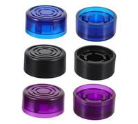 Kisangel Cappucci Per Pedali Per Chitarra Neri in Plastica 6 Pezzi Bordi Lisci Protettivi Per Pedalboard Effetti e Accessori Amplificatori Chitarra, Tappi Sostitutivi Per Interruttori Pedale Elettrico