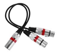 Kisangel Cavo sdoppiatore per microfono e cuffie da 2 pezzi per PC, adattatore audio doppio da femmina a maschio, separatore a Y, convertitore AUX, cavo per microfono e cuffie da gioco per computer.