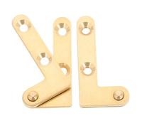 Kisangel Cerniere per Porte Pivotanti Regolabili in Rame, Cerniera Nascosta a Perno e Giù per Porte in Legno, Vetro e Metallo, Ferramenta per Mobili Silenziosa, Set da 4 Pezzi