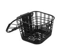 Kisangel Cestino Anteriore per Bicicletta Elettrica Nero Rinforzato e Capiente per Mountain Bike e Bici da Corsa Portapacchi Stabile per Spesa e Trasporto Pet