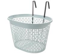 Kisangel Cestino per Bicicletta Anteriore in Plastica Robusta, Cestino da Manubrio Stabile Foro Preforato per Adulti, Accessorio per Bici da Città e Uso Esterno