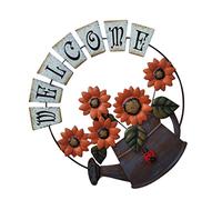 Kisangel Ciondolo Benvenuto in Design da Appendere al per Negozio Arancione Resistente e Decorativo