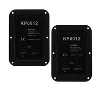 Kisangel Connettore Cablaggio Cassa Altoparlante in Ferro Resistente, Piastra Terminale per Scatola di Giunzione Subwoofer 2 Pezzi, Morsettiera Stabile per Accessori Audio da Palco