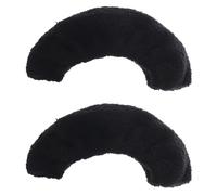 Kisangel Coperture per Lame dei Pattini da Ghiaccio Assorbente Antiruggine, Protezioni Elastiche per Lame da Hockey e Pattinaggio Artistico, Confezione da 1 Paio, Colore Nero, Adatte