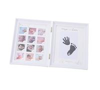 Kisangel Cornice Fotografica Per Ragazzo Ragazza Portafoto Creativo Con Impronta Mano e Piede Decorazione Da Tavolo Per Crescita Ragazzo Ragazza e Ricordi Preziosi Idea Per Shower e