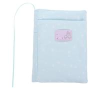 Kisangel Custodia in tessuto per libri, 21,6 x 17,8 cm, organizer riutilizzabile con tasca, copertina protettiva lavabile per Bibbia, diari, libri di testo, bomboniera per la scuola.