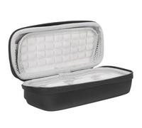 Kisangel Custodia Microfono Portatile Ammortizzante in Canvas con Zip Leggera e Resistente Compatibile per Rode Wireless Go Ii con Laccetto per Trasporto e Spazio per Accessori