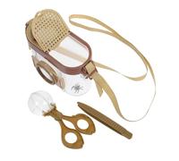 Kisangel di osservazione degli insetti ragazzo scienza attrezzo contenitore insetto lente d'ingrandimento kit Imparare visualizzazione addominali Light Brown