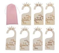 Kisangel Divisori Armadio Ragazzo Ragazza Ragazza in Legno Classificatori Vestiti Per Età Mesi Organizer Guarda-roba Ragazzo Completo Per Ordinare Abbigliamento Regalo Per Genitori