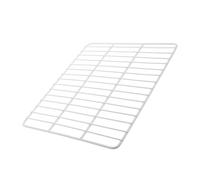 Kisangel Divisorio per Ripiano Congelatore in Ferro Bianco a Rete, Organizer per Frigorifero Design a Griglia, Ottimizzato per Flusso D'aria e Facile da Pulire, per Cucine Familiari