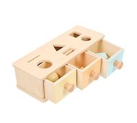 Kisangel Educativo Legno Montessori con Contenitore per Monete e Sfere Sviluppo Motricità Fine e Cognizione Sensoriale per Sicuro e Privo Schegge