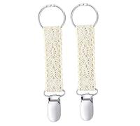 Kisangel Fermagli per Cappello in Pizzo Beige 2 Pezzi Clip Multifunzionale per Viaggio Porta Cappello da Cowboy Accessori Portatili per Borse Scialli e Maglioni Sicuri e Leggeri per