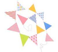 Kisangel Festone Bandierine Triangolari Colorate per Decorazioni Compleanno per Sicure e Facili da Installare Atmosfera Festosa per e Celebrazioni