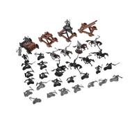 Kisangel Figure Soldati Cavalleria Medievale Statico in Plastica per Decorazione Table