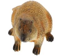 Kisangel Figurina Marmotta Realistica in Materiale Resistente, Forma Compatta per Gioco Educativo e Decorazione da Tavolo, Scultura Animale Simulata per Coltivare la Conoscenza Naturale