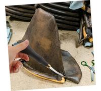 Kisangel File in Acciaio Inox per Affilatura e Levigatura Pelle con Manico Antiscivolo Resistente e Professionale per Pelletteria e Lavori Artigianali