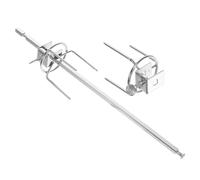 Kisangel Forchette per Arrosto di Pollo e Spiedini per Carne in Acciaio Resistente alle Alte Temperature, Set Smontabile per Forno, Accessori Pratici per Barbecue e Cucina al Forno