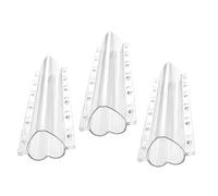 Kisangel Formatore per Verdure a Forma di Cuore 3 Pezzi per Cetrioli e Frutta, Modellatore Pc Resistente per Giardinaggio e Coltivazione Ortaggi in Esterno