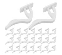 Kisangel Ganci per Termosifoni da Bagno in Plastica 6,2 Mm, Set da 30 Pezzi, Ganci Resistenti per Radiatori per Asciugamani, Accappatoi e Vestiti, Soluzione Salvaspazio per