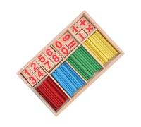 Kisangel Giocattoli Educativi di Legno per Bastoncini Aritmetici per Imparare i Numeri Gioco Didattico per Casa e Scuola dell'Infanzia Sviluppo Abilità Manuali e Logica Matematica