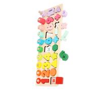 Kisangel Giocattolo Cognizione in Legno per Puzzle Educativo Numeri e Colorate Montessori per Prescuola e Prima Sviluppo e Manuale