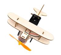 Kisangel Giocattolo Educativo Fai Da Te Aeroplano in Legno Per Ragazzo Ragazza, Aeroplano Da Assemblare, Kit Esperimenti Scientifici Creativi Per Sviluppo Capacità Pratiche e Analitiche