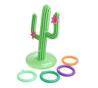 Kisangel Gonfiabile Multifunzione Cactus in PVC Verde Resistente Decorazione Galleggiante per Piscina Giochi con Anelli per Feste Estive Adatto Spiaggia e Club Swim