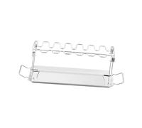 Kisangel Graticola Barbecue Inossidabile con Teglia Integrata per Cosce Pollo Stabile e Resistente per Esterno e Feste Bbq