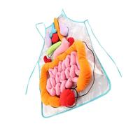Kisangel Grembiule Didattico Per Organi Umani Sussidi Didattici Per Asilo Nido Rappresentazione Di Organi Per Apprendimento Precoce in Poliestere