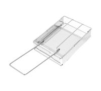 Kisangel Griglia Tostapane in Acciaio Inox, Pieghevole e Compatta | Tostare Pane e Cuocere Piccoli Alimenti, Uso Campeggio e Picnic, Finitura Argento, Struttura Semplice