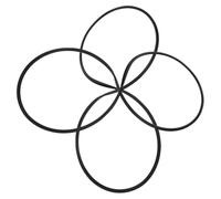 Kisangel Guarnizione ad Anello in Gomma Antiscivolo 52 Cm per Base Poltrona da Barbiere, Set 2 Pezzi, Protezione Pavimento Salone e Accessori per Sedie Parrucchiere