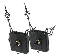 Kisangel Kit 2 Movimenti Silenziosi per Orologio da Parete in Plastica per Riparazione Fai da Te Lancette Precise per Orologi Artigianali e da Appendere