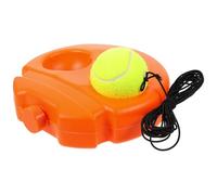 Kisangel Kit Allenamento Tennis Base Rimbalzo e Corda Arancione in Plastica, Strumento per Pratica Tennis Indoor e Outdoor, Coordinazione Occhio-Mano e Riflessi Migliorati