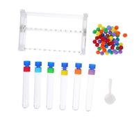 Kisangel Kit Montessori per Provette Scientifiche e Supporto Gioco Educativo di Ordinamento Colori Sviluppo Abilità Motorie e Ragionamento