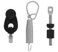 Kisangel Kit Pedale Batteria con Molla Tendicatena in Metallo Nero Accessorio Resistente per Grancassa Installazione Rapida per Batteristi