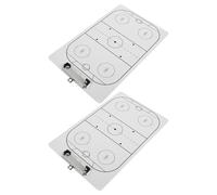 Kisangel Lavagna per Allenatori di Hockey Cancellabile a Secco Set 2 Pezzi Lavagna Bianca Portatile per Strategie di Squadra Strumento di Coaching per Partite e Allenamenti