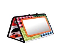 Kisangel Libro Stropicciato con Specchio per Ragazzo Ragazza, Giocattolo ad Alto Contrasto Bianco e Nero sulla Pancia, Materiale Morbido e Resistente, Dimensioni Portatili