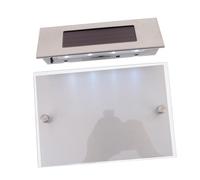 Kisangel Luce Solare per Esterno con Rilevatore di Movimento Targa Numero Civico LED in Acciaio Inossidabile LED Lampada Induzione per Casa e Giardino