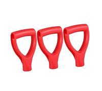 Kisangel Manico a Vanga in Plastica a Presa a Stretta di Mano, Set da 3 Pezzi per Pale da Giardinaggio, Impugnatura Ergonomica Antiscivolo Fori per Appendere, Accessori di Ricambio Facili