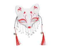 Kisangel Maschera Fox Cosplay con Strass e Frange per Feste Compleanni Teatrali