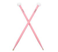 Kisangel Mazzette Percussioni Doppia Testa in Legno Resistente Punta in Feltro Morbido, Bacchette per Batteria e Timpani, Accessori Strumenti a Percussione per Musicisti Adulti