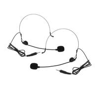 Kisangel Microfono Auricolare 2Pezzi Amplificatore e Cavo 3,5 MM per Attività di Gruppo e Presentazioni Design a Archetto Comodo
