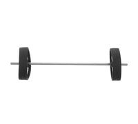 Kisangel Mini bilanciere 1/12 Accessori per casa delle bambole Mini manubri realistici che sembrano veri Accessori da palestra per la decorazione di case in miniatura