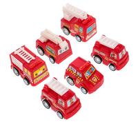 Kisangel Mini Giocattoli Camion dei Vigili del Fuoco Modelli Auto Scorrevoli Push And Go per Anni Gioco Educativo per Ragazzi e Ragazze Veicoli da Costruzione in Dimensioni Tascabili