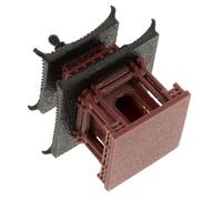 Kisangel Mini Pagoda Statua per Giardino Pavilion Miniatura per Paesaggio Micro Decorazione per e Accessori Fairy Garden Elegante Architettonico